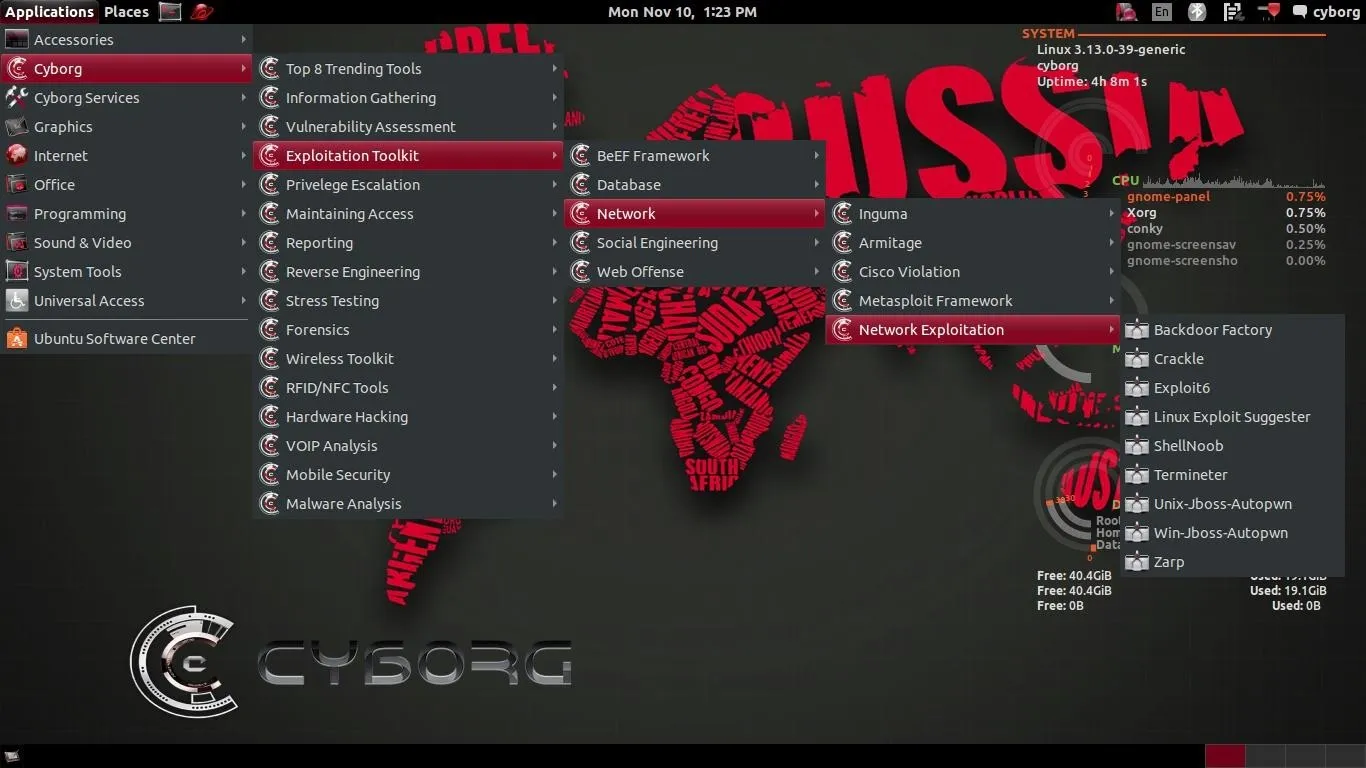 Cyborg Hawk v 1.0: World's Most Advanced, Powerful, & Beautiful Penetration Testing Distro Ever cover