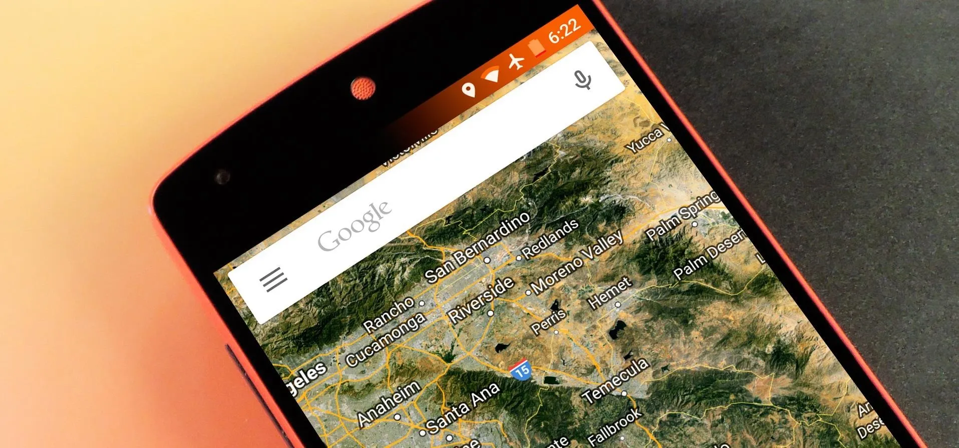 Map displayed on a smartphone screen.