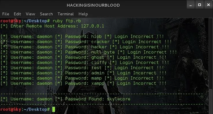HIOB: The Ruby Programming Language, Part 1: (Building an FTP Cracker)