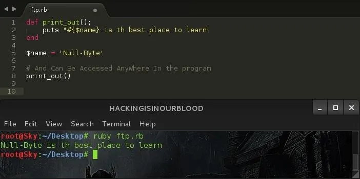 Code snippet displaying a programming environment with a question about the best place to learn.