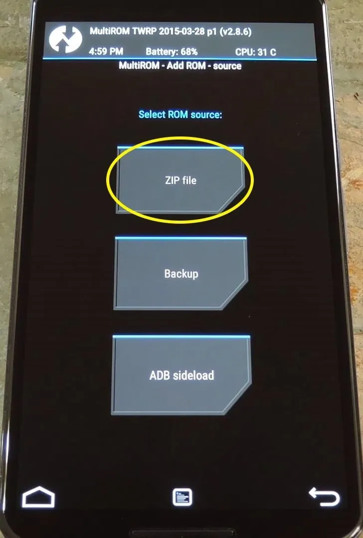 Smartphone screen displaying battery percentage at 97% with options for 'Settings' and 'Add Device'.