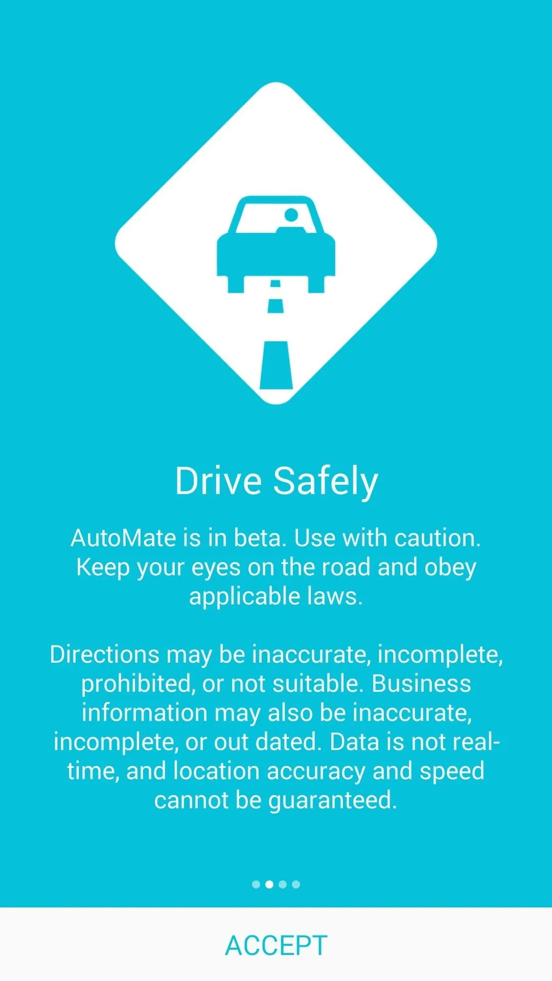 Drive safely on the road with clear visual guidance.