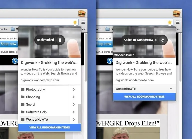 Screenshot of a web browser displaying two tabs related to a site called Digivank, showcasing features like categorization and recommendations.