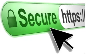 Secure connection indicator with HTTPS 