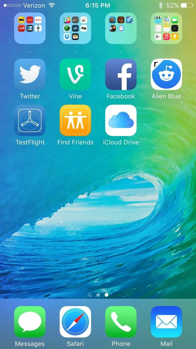 Screenshot of a smartphone home screen displaying various apps including social media and utility applications.