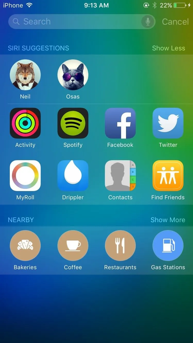 Smartphone screen displaying various app icons including social media and music platforms.