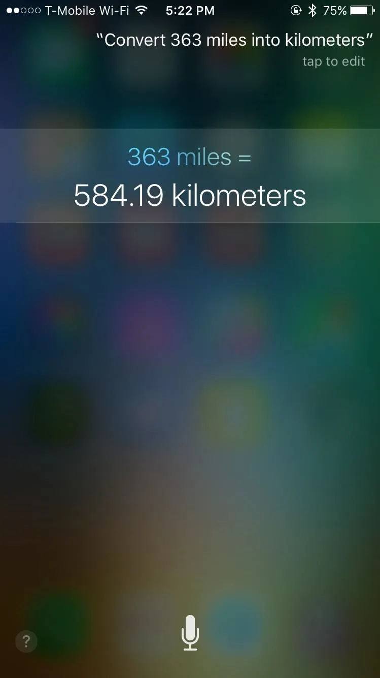 "Conversion of 363 miles to 584.19 kilometers"