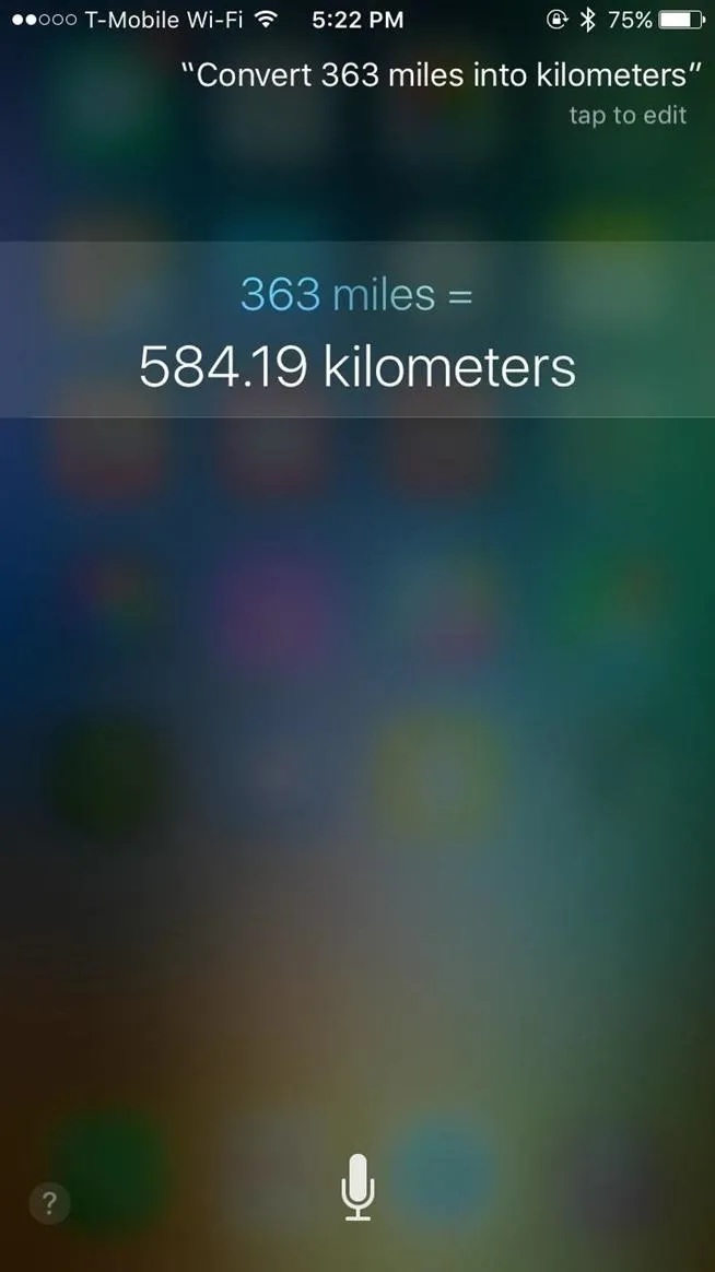 Distance measurement display in kilometers.