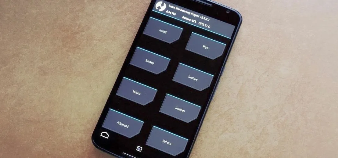 File options menu on a smartphone displaying options for details, preview, restore, and delete.