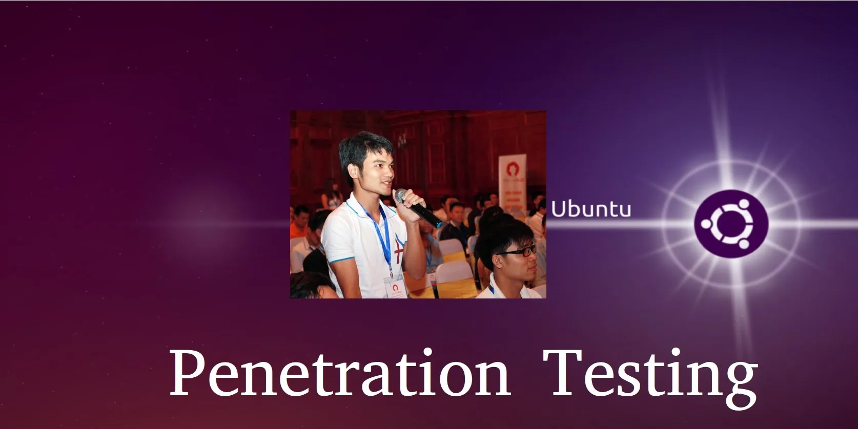 Penetration testing seminar participant asking a question.