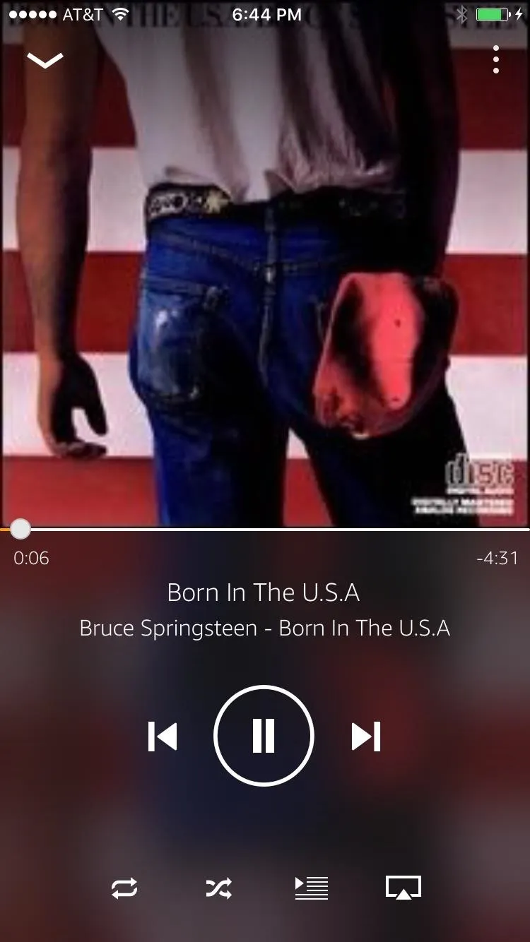 Album cover of "Born in the U.S.A." by Bruce Springsteen.