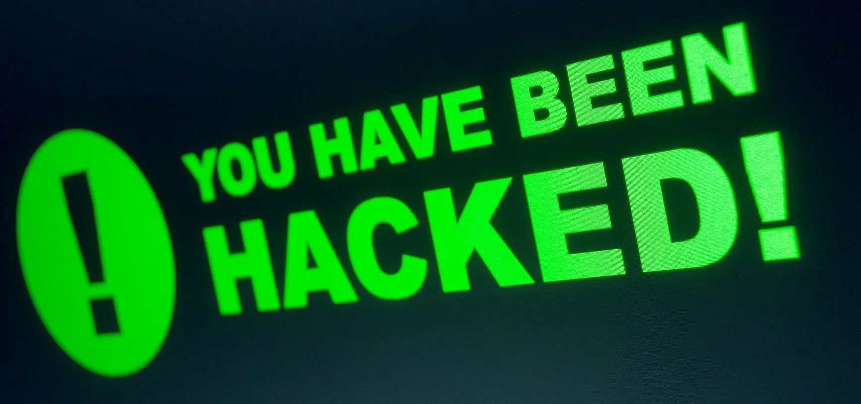 Warning message indicating a security breach.