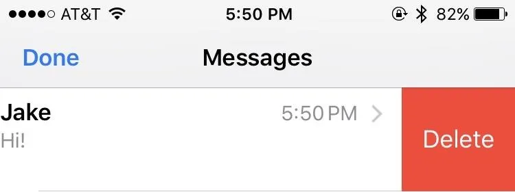Text message notification from Jake saying "Hi!"