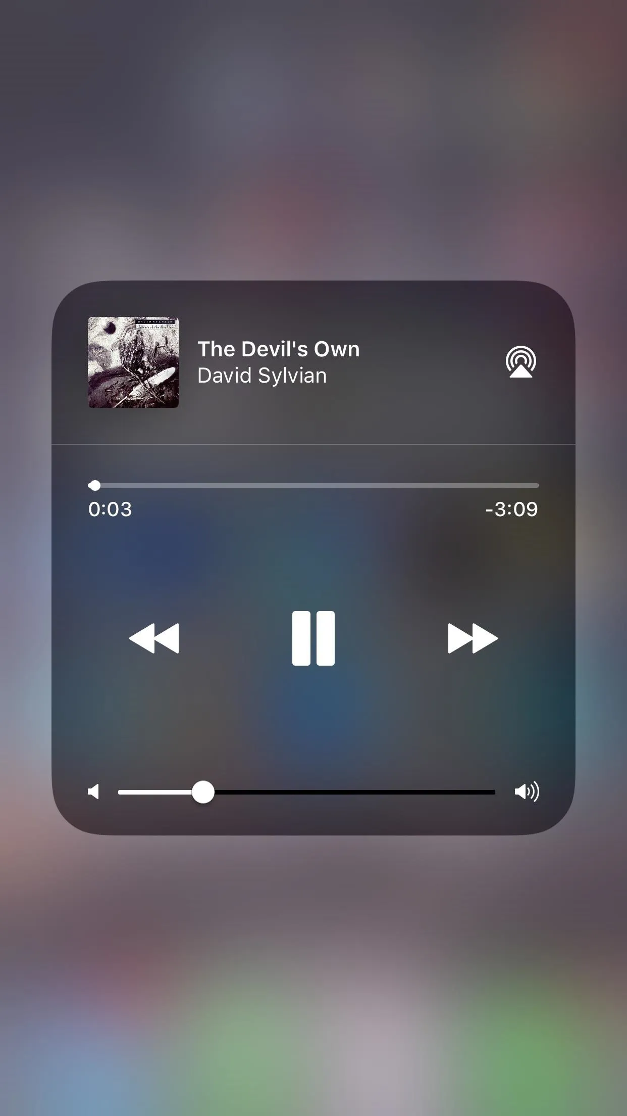 Music player interface displaying "The Best's Home" by David Symons.