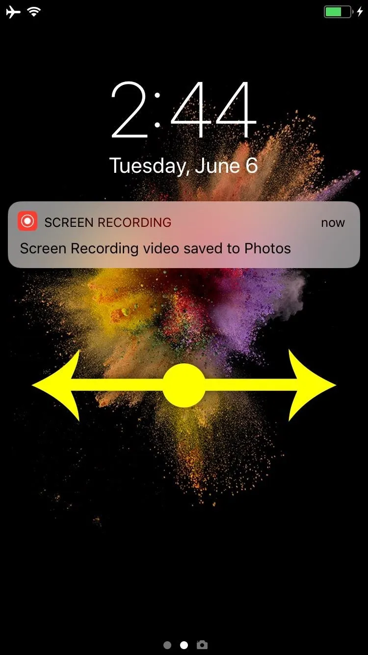 Smartphone screen displaying a notification with the time and date.