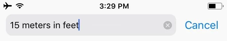 15 meters in feet conversion input field