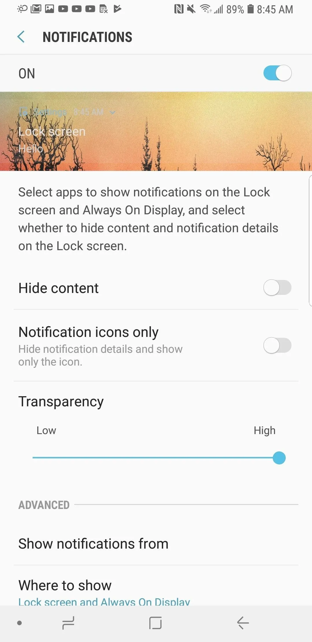 Galaxy S8 Oreo Update: You Can Now Make Lock Screen Notifications Transparent — Here's How