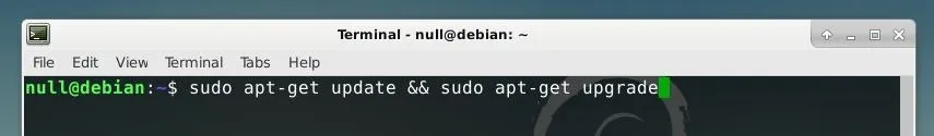 Terminal window displaying a command line interface.