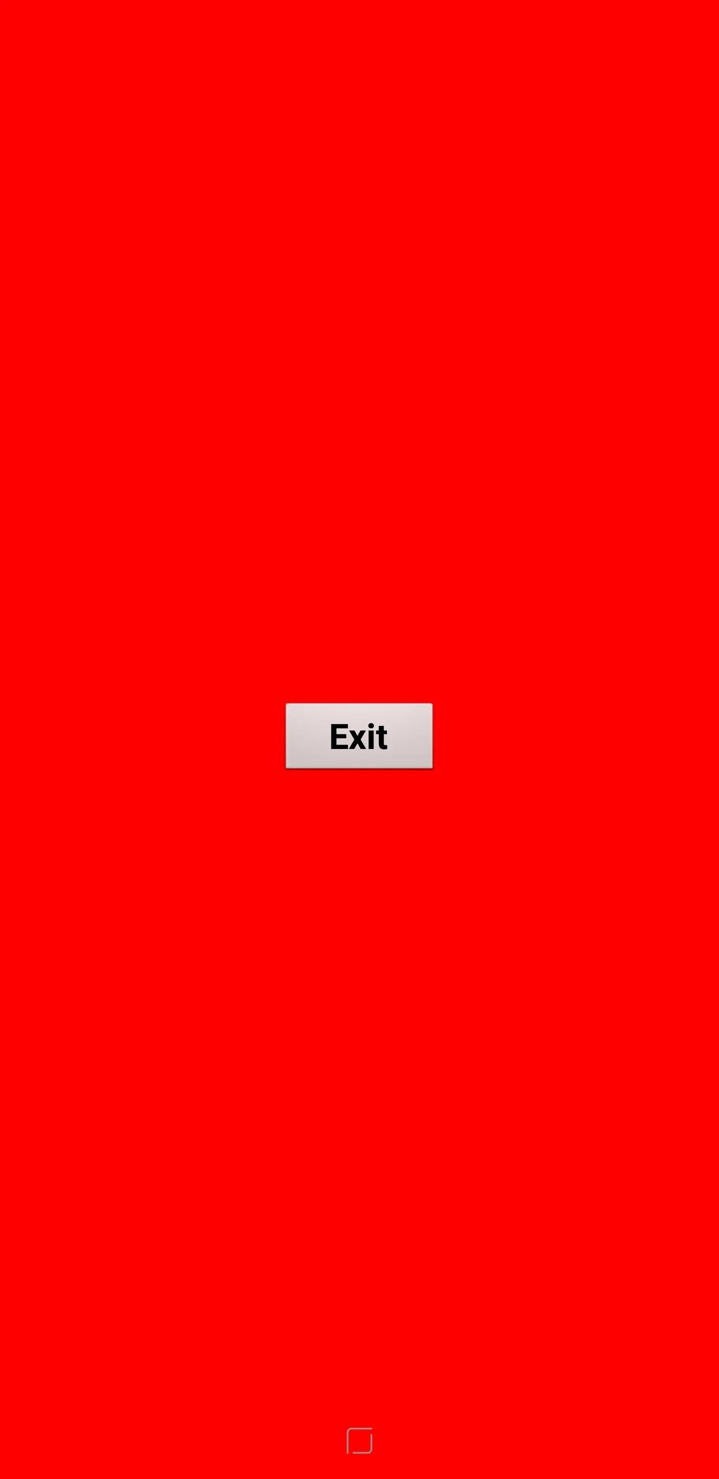 Red background with a gray "Exit" button in the center.