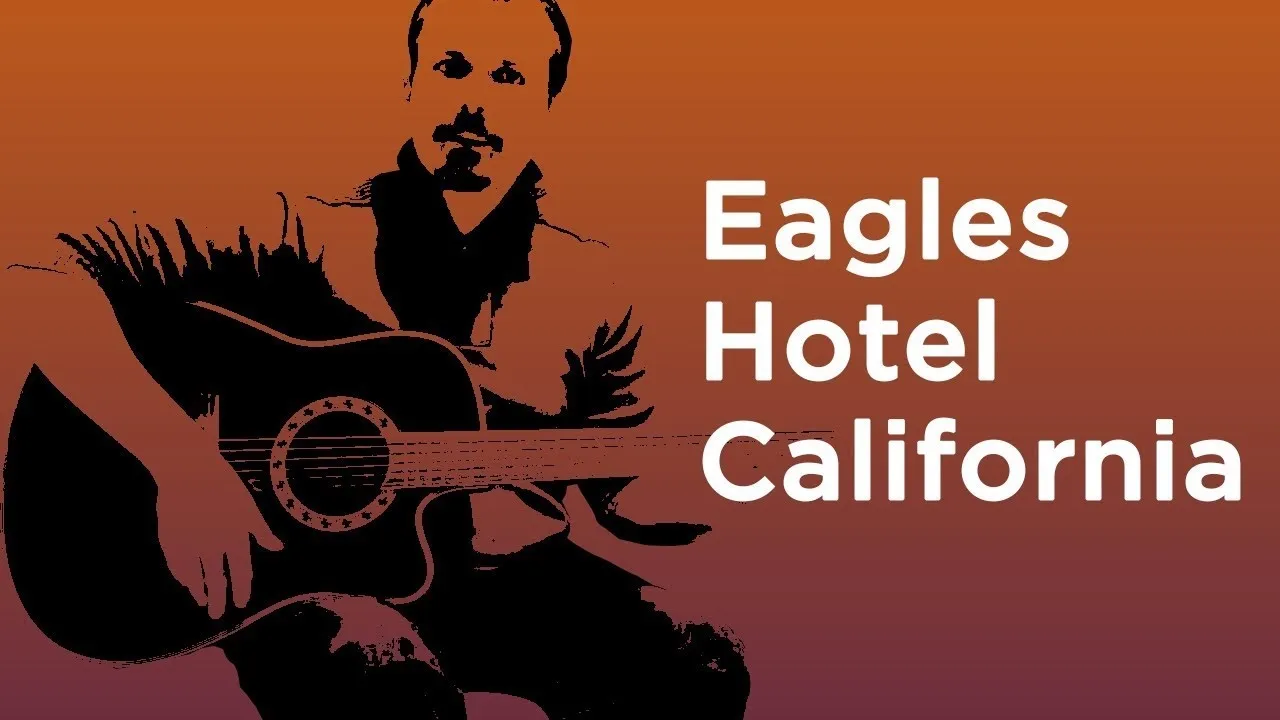 Eagles Hotel California album cover illustration