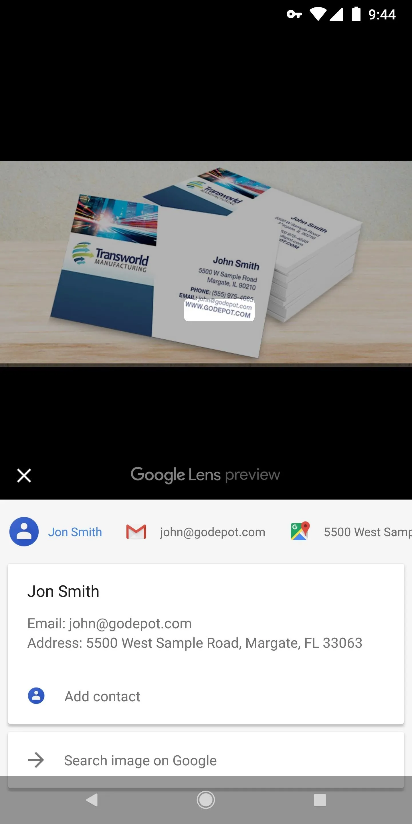 Google Photos 101: How to Use Google Lens to Save Contact Info from Business Cards