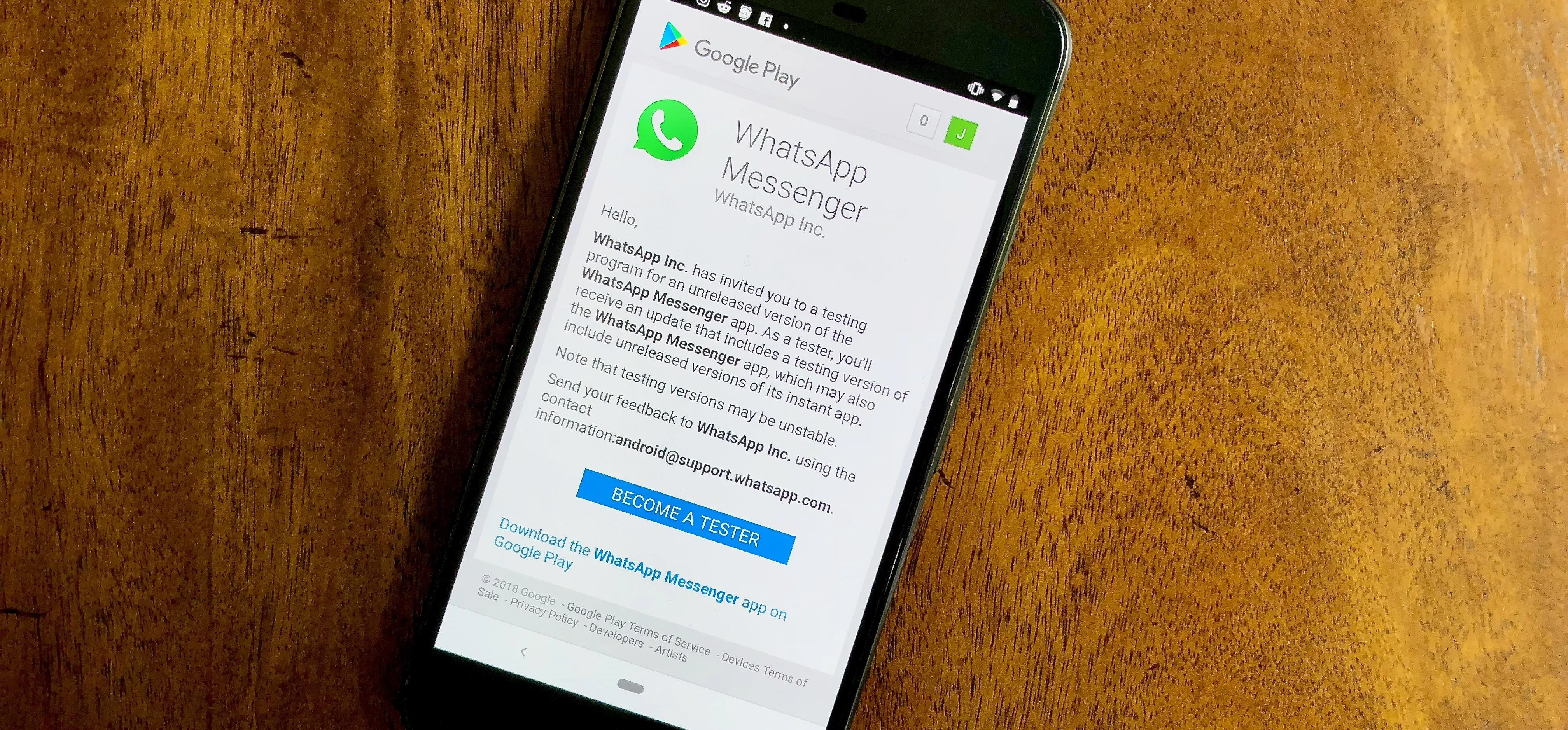 WhatsApp messaging interface displayed on a smartphone.