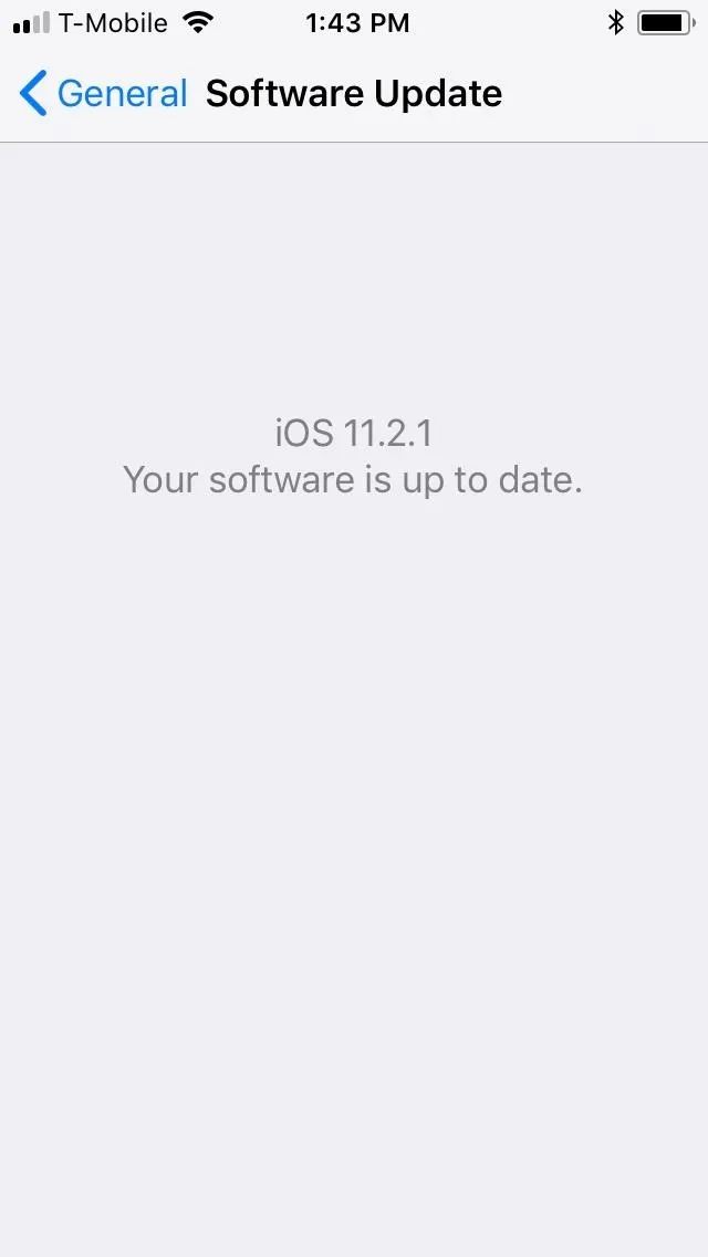 Software update screen showing iOS version 12.7.1 with message "Your software is up to date."