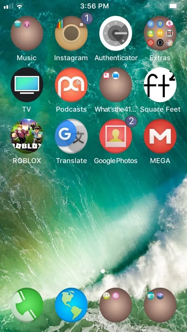 Smartphone screen displaying various app icons.