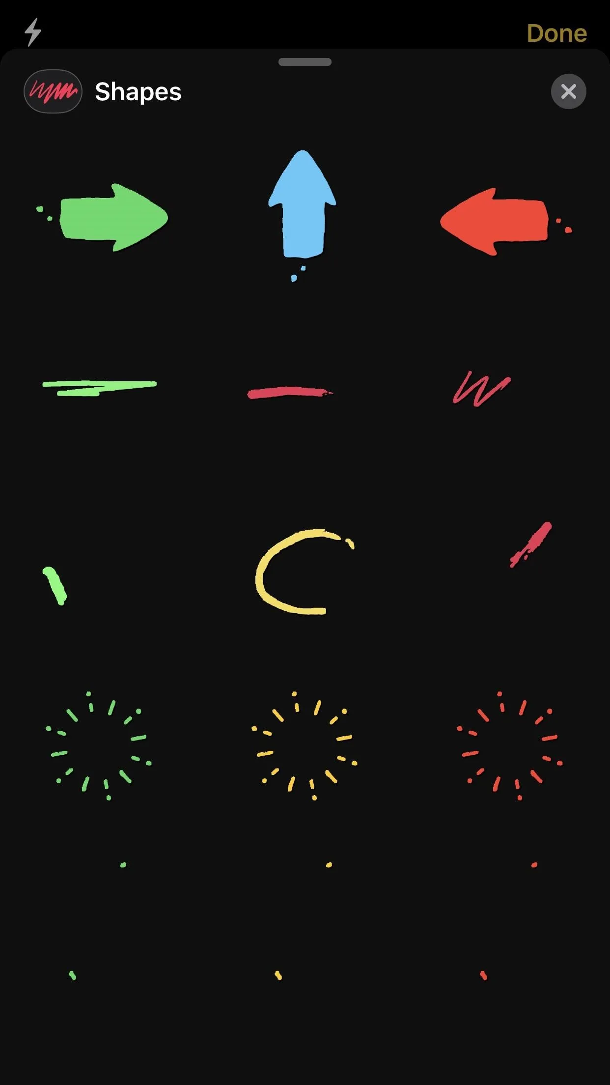 Illustration of various colorful shapes and arrows on a dark background.