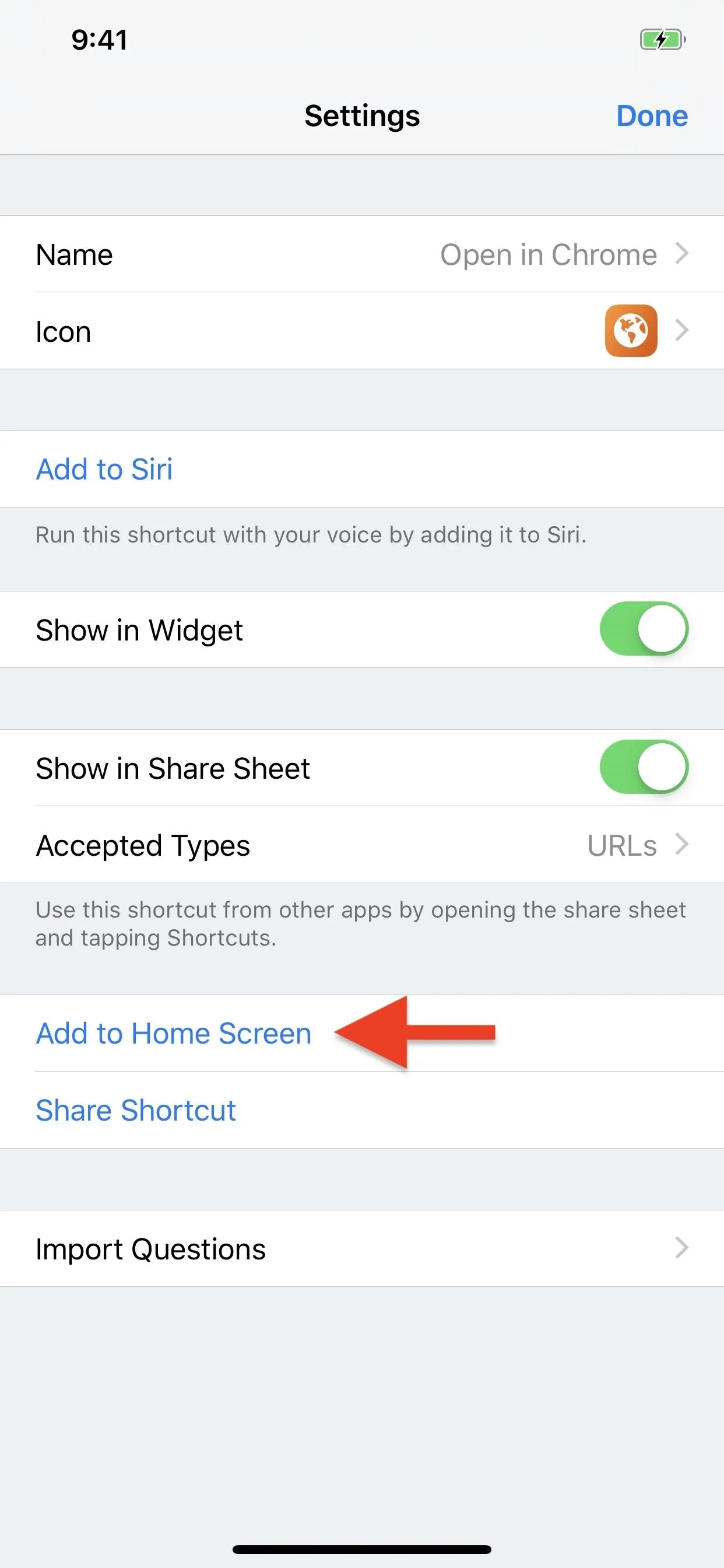 Settings menu on a mobile device showing options for customizing display and functionality.