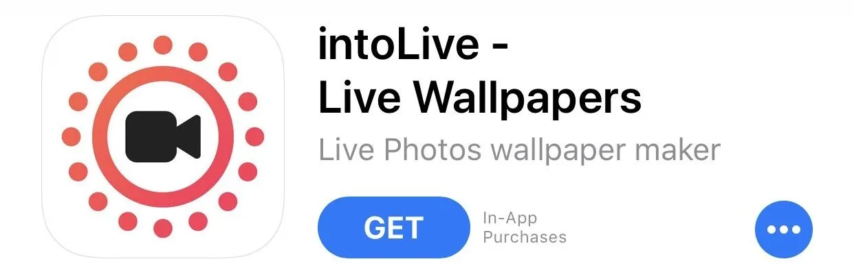 intoLive app icon for creating live wallpapers