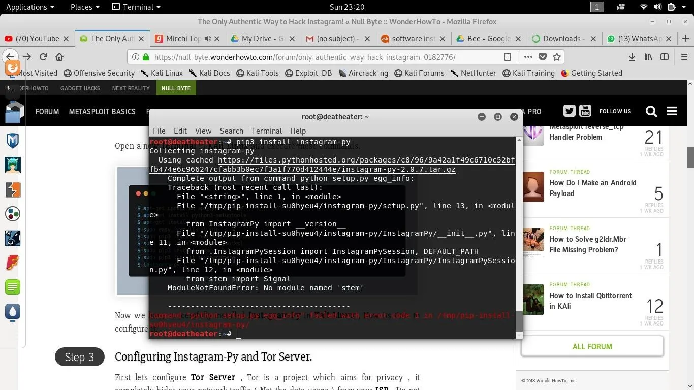 Terminal window displaying code and configuration settings on a Linux operating system.
