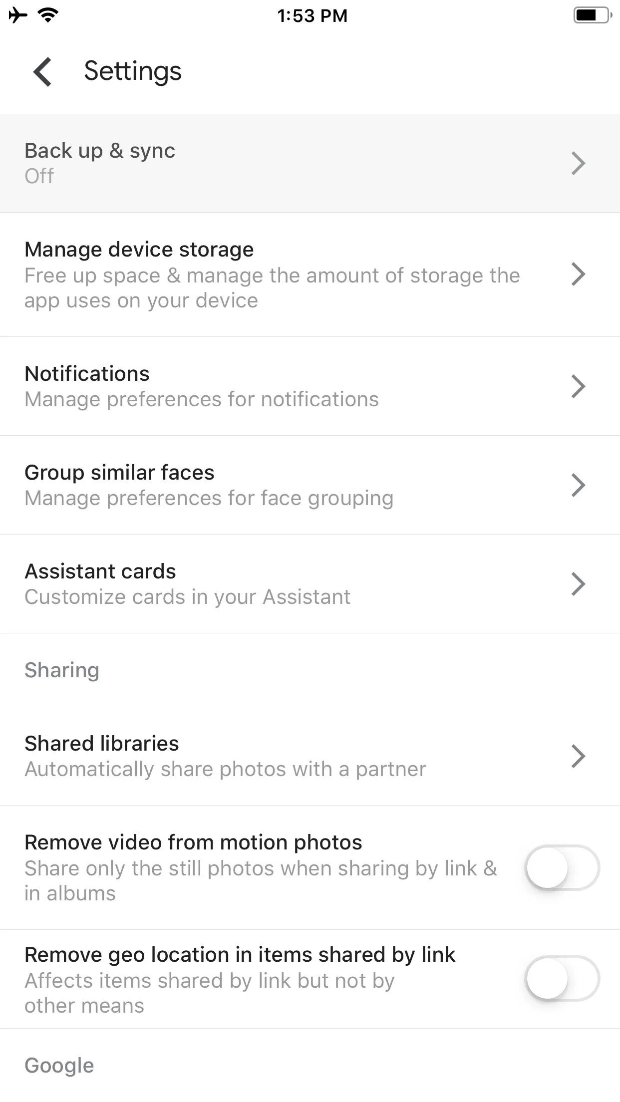 Mobile app settings menu with options for bank account management and notification preferences.