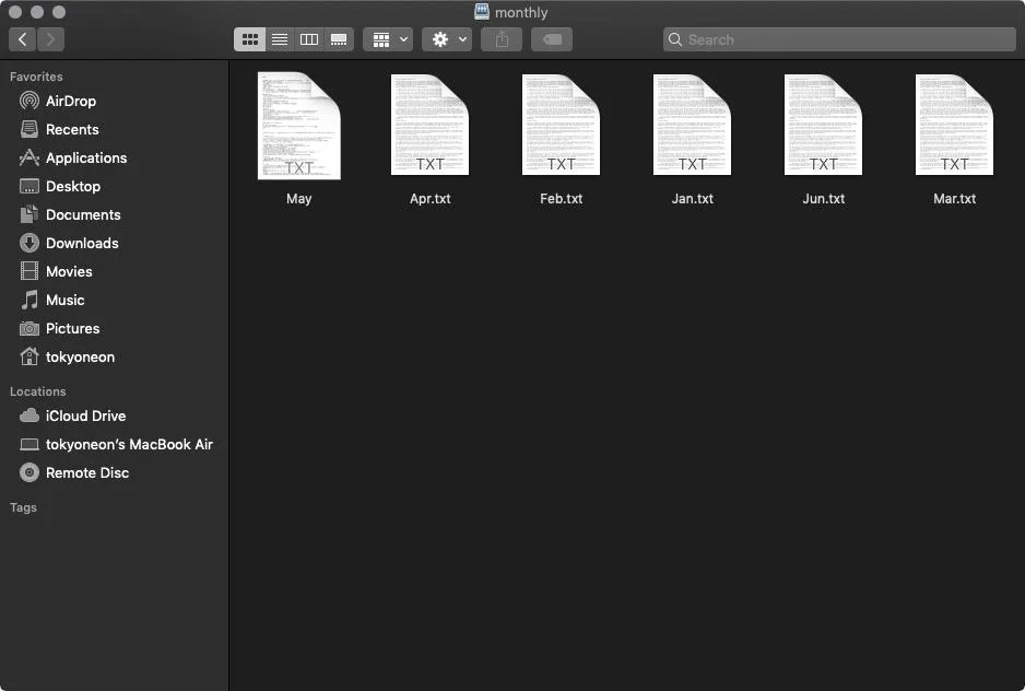 Files displayed in a dark mode file explorer window.