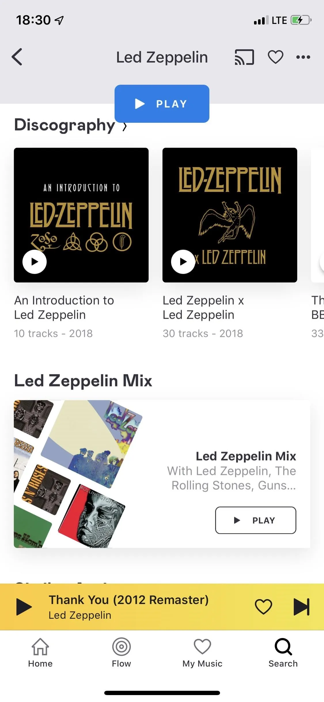 Led Zeppelin discography and albums overview.