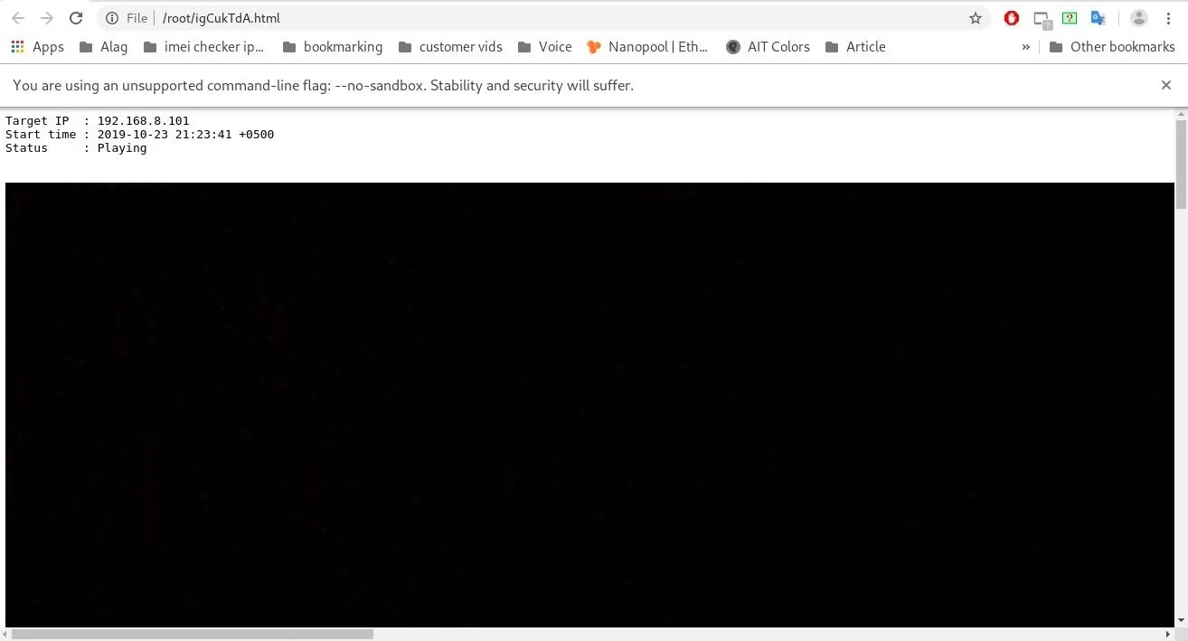 Metasploit webcam_stream Plays on Some Javascript Html Full Size Player cover