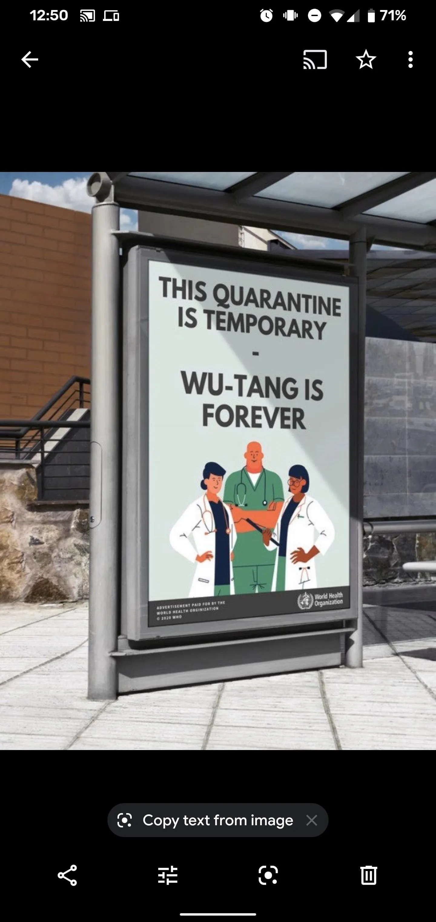 Quarantine advertisement highlighting temporary measures for health and safety.