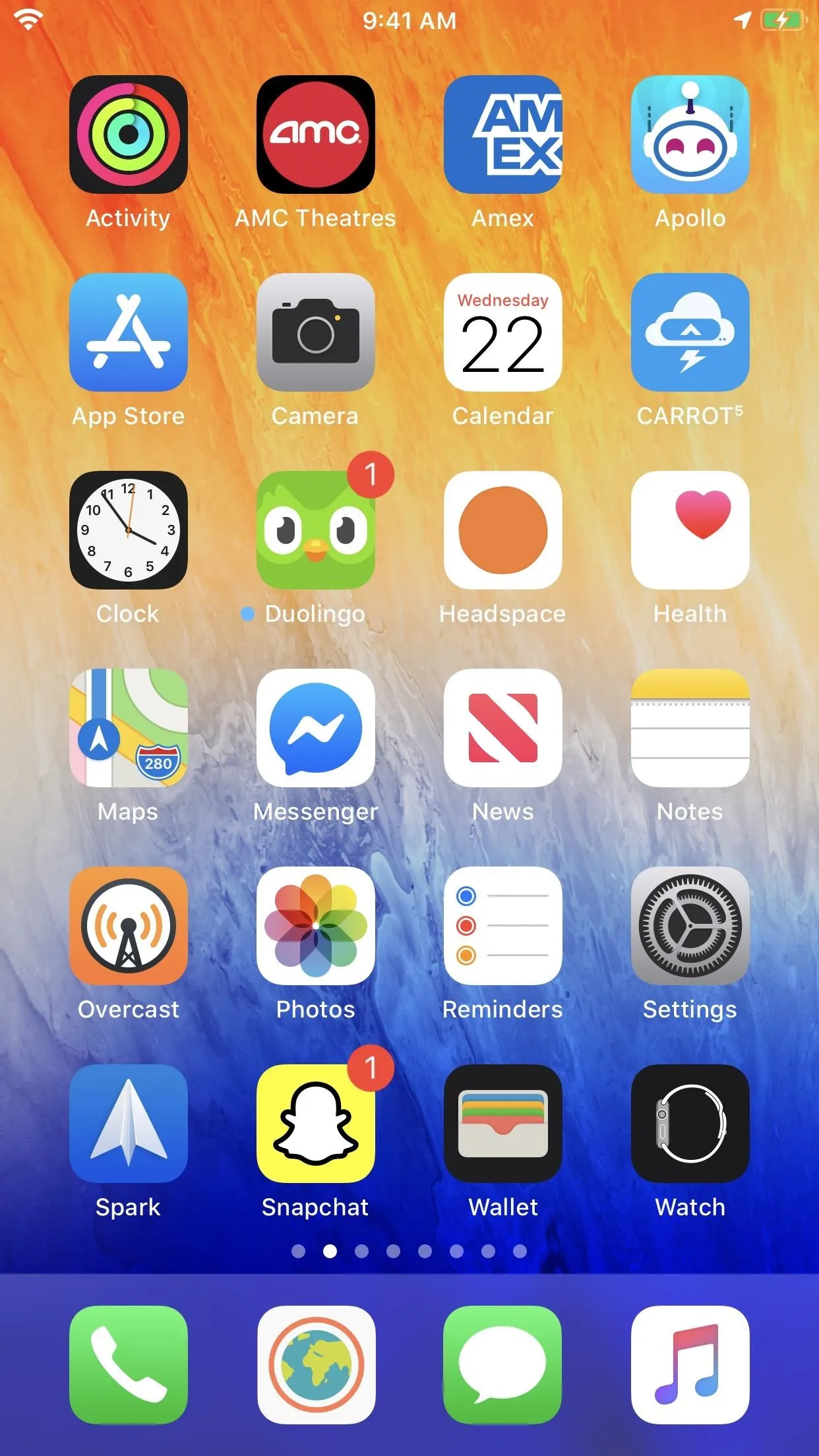 Screenshot of a smartphone home screen displaying various app icons.