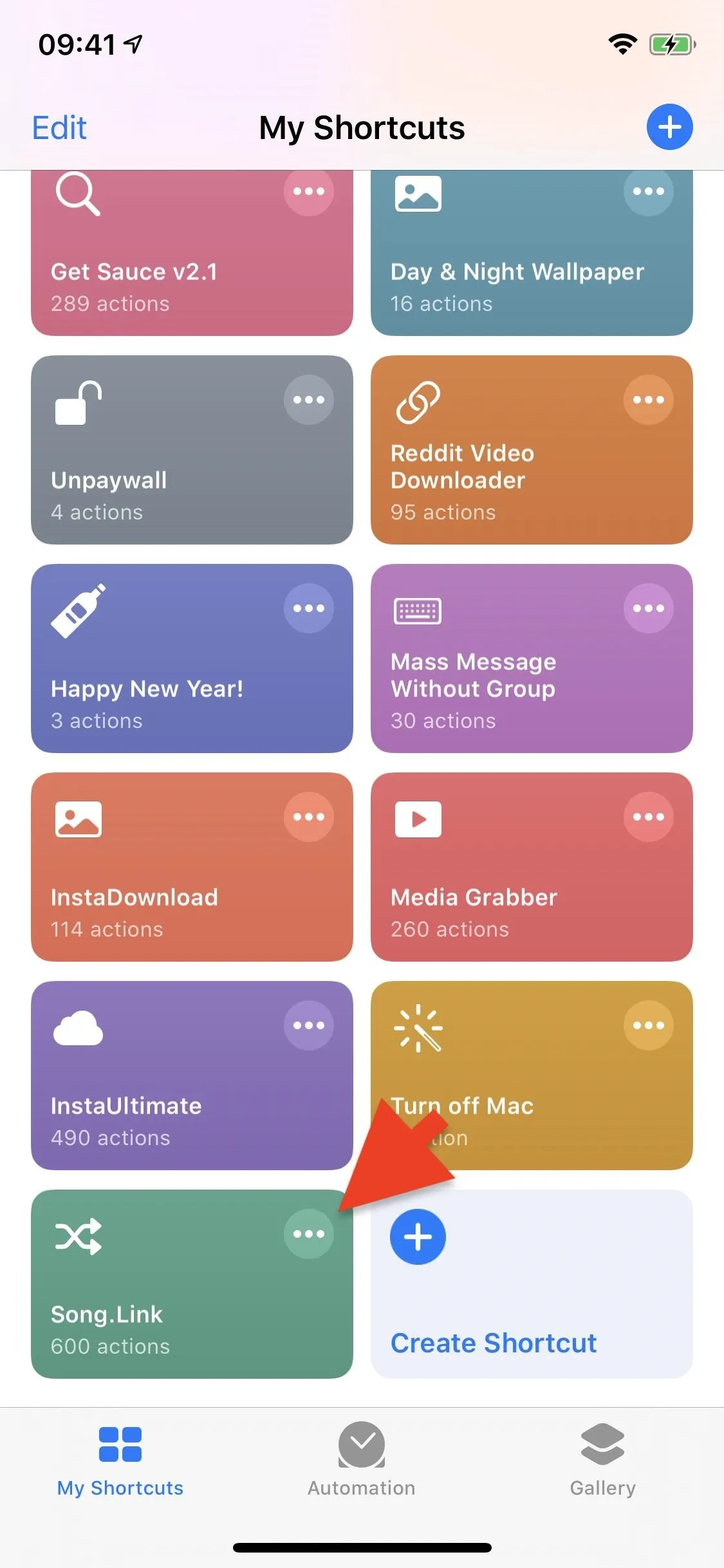 Alternative text for app interface with colorful tiles.