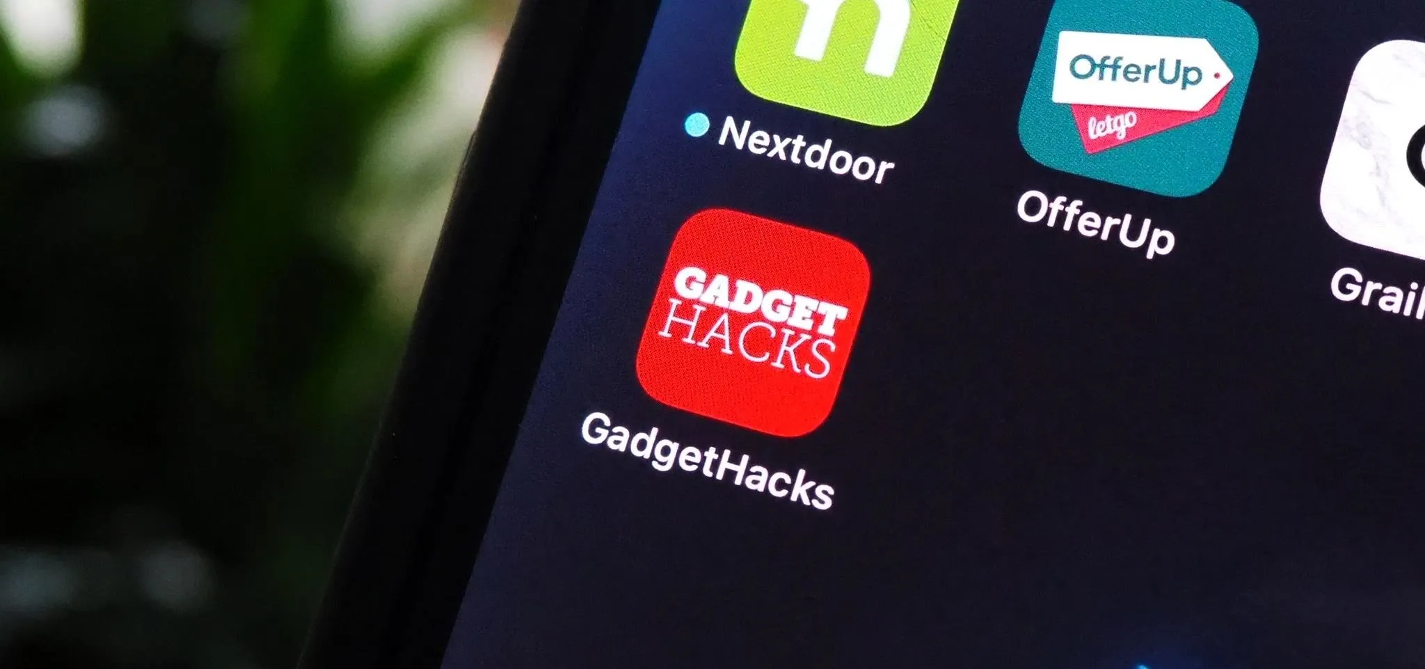 Gadget Hacks app icon on a smartphone screen.