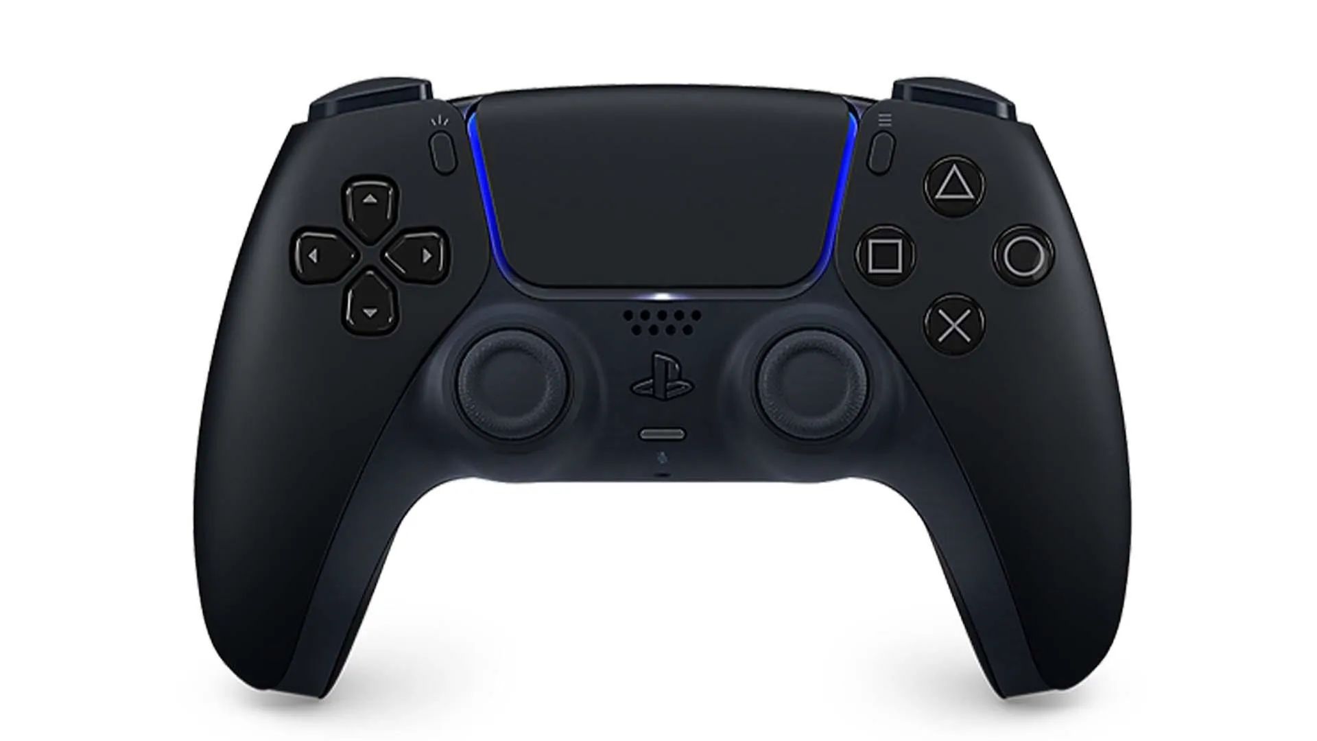 PlayStation 5 DualSense wireless controller in black.