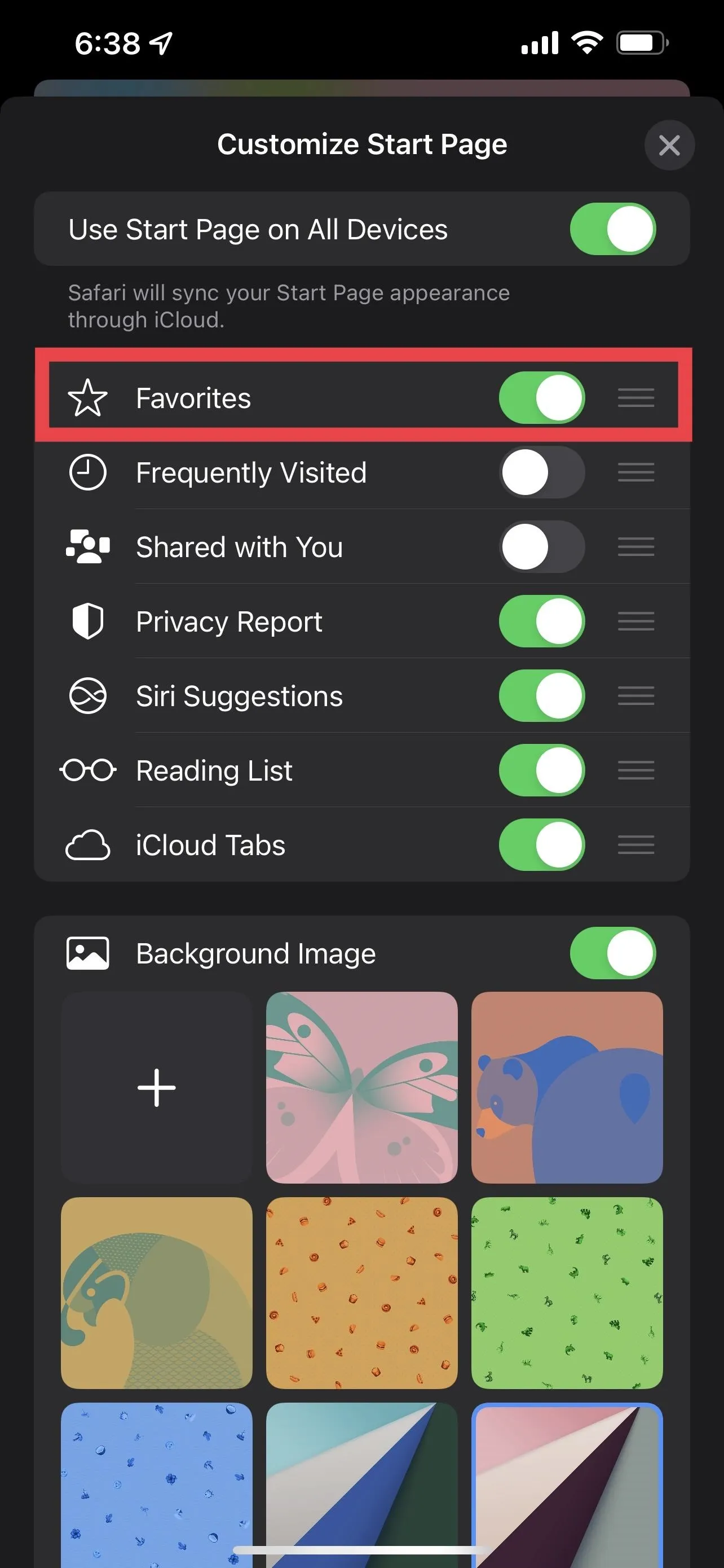 Map settings interface with various options highlighted.