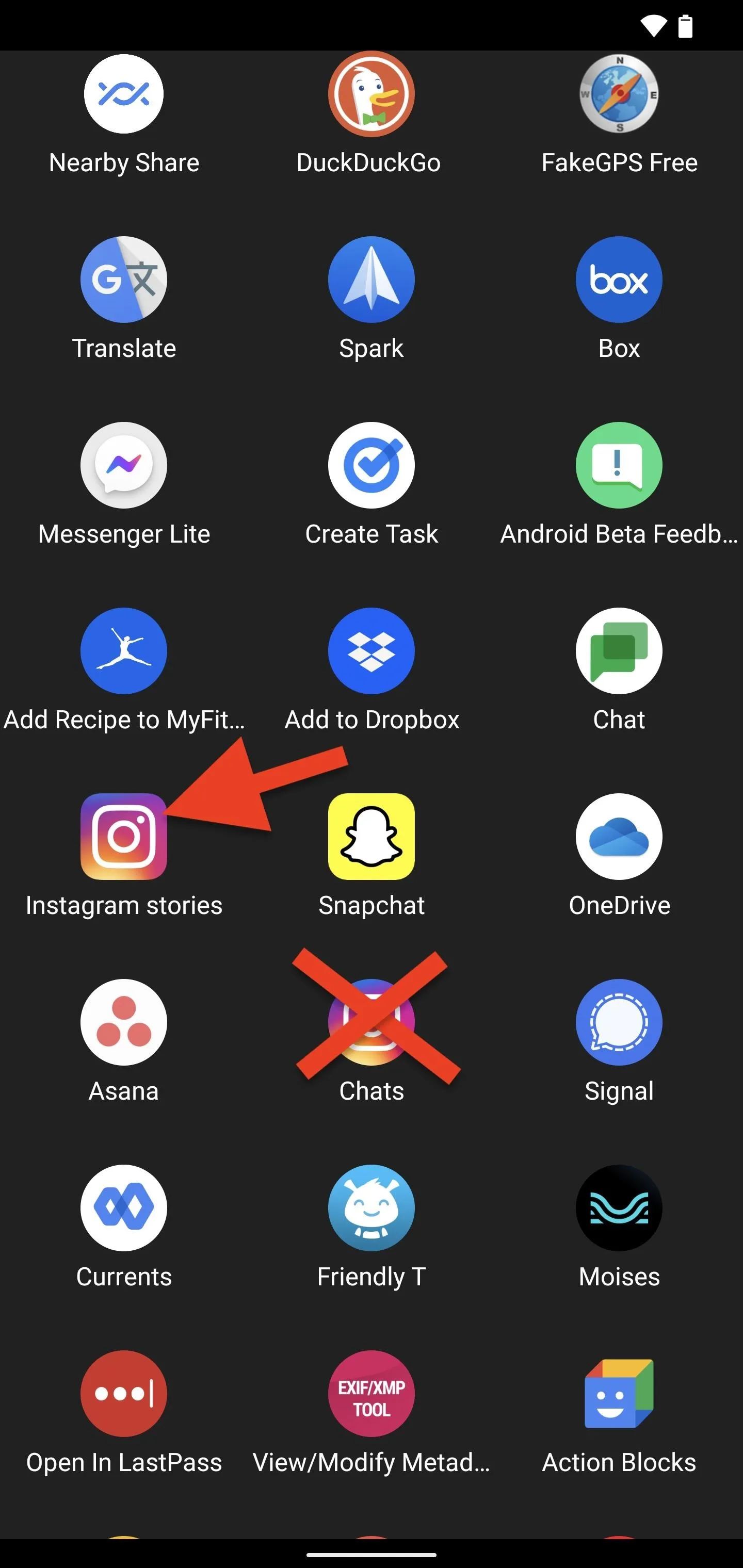 A smartphone screen displaying various app icons, including Instagram and Snapchat.