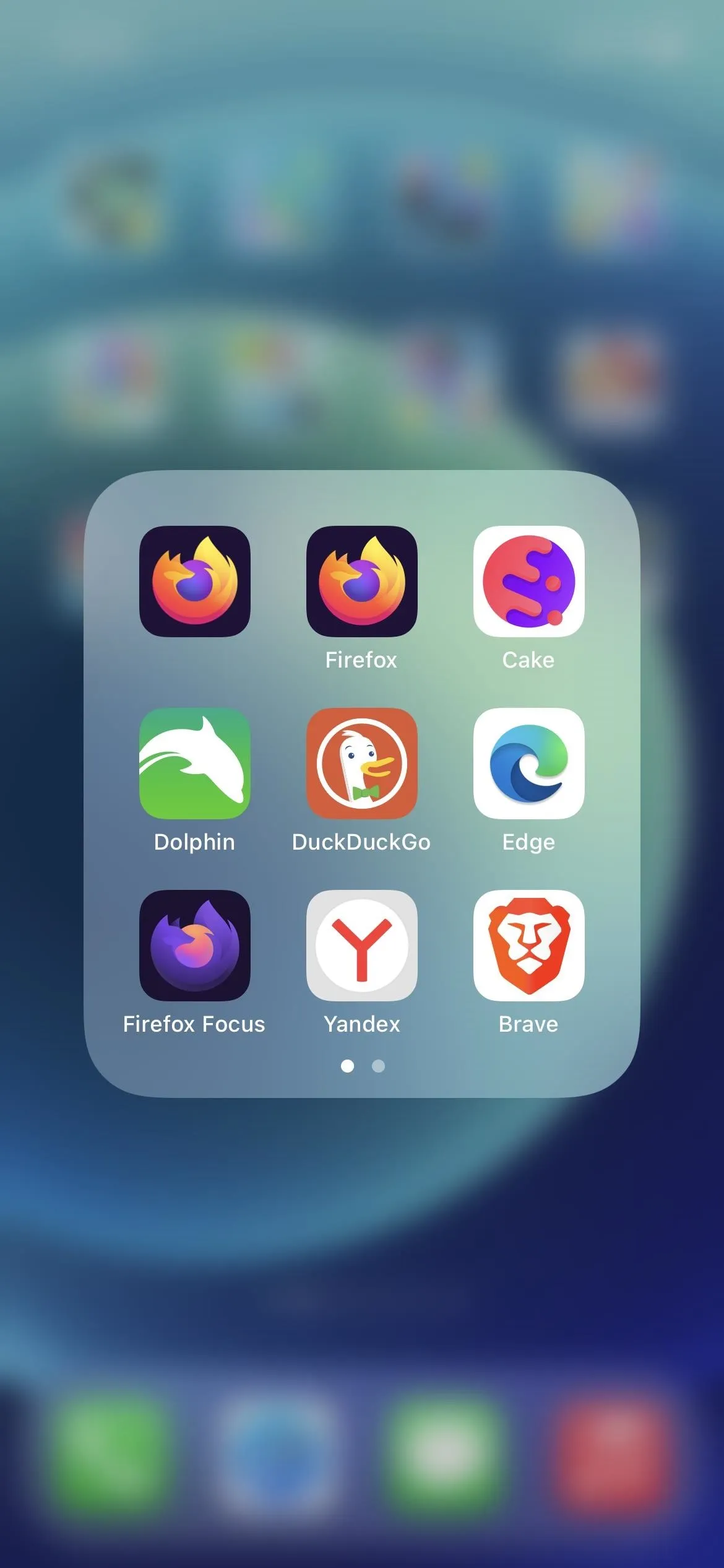 Collection of app icons on a smartphone screen.