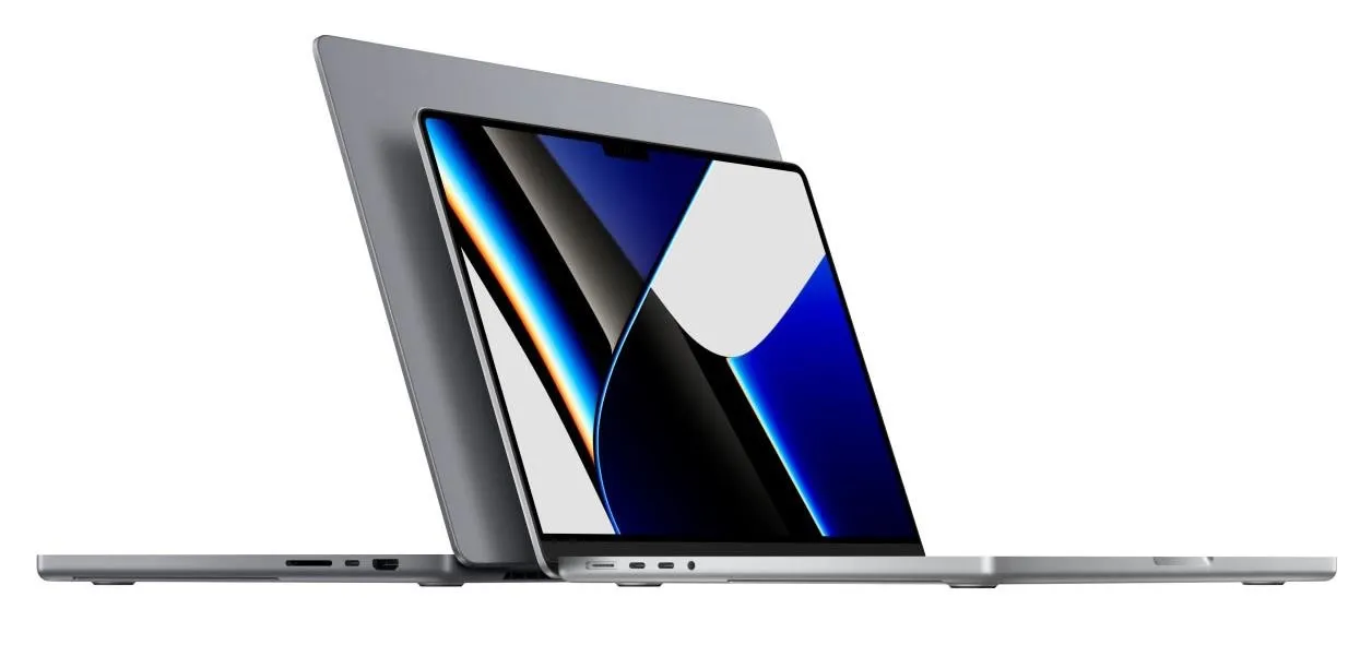 High-resolution laptops showcasing sleek designs.