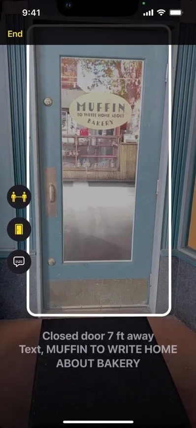 Closed door with a bakery sign and operating hours displayed.