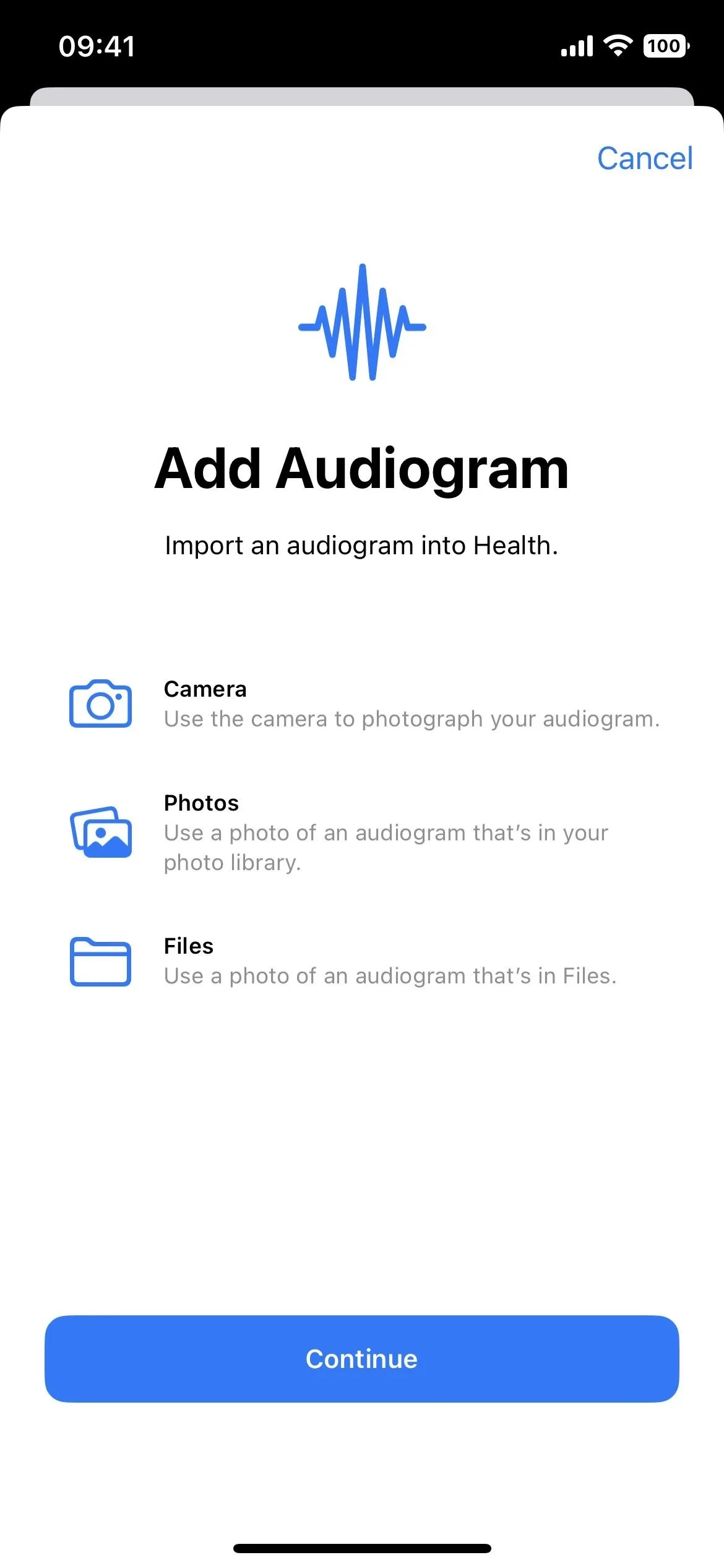 Add an audio record feature for users.