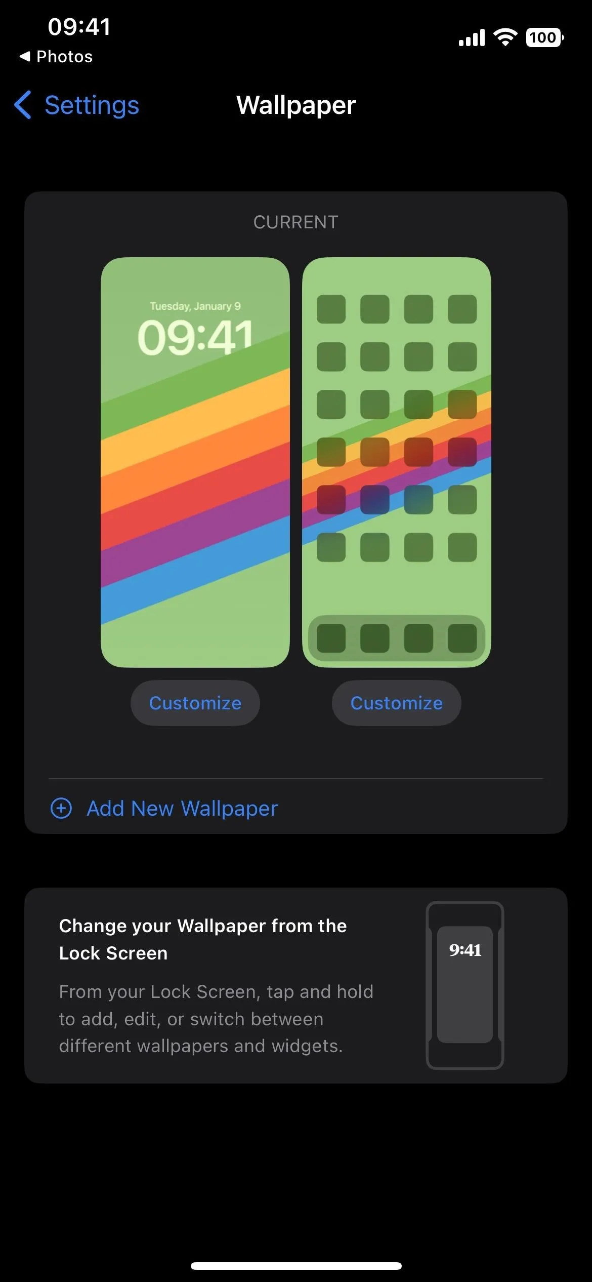 Colorful digital wallpaper options displayed on a smartphone screen.